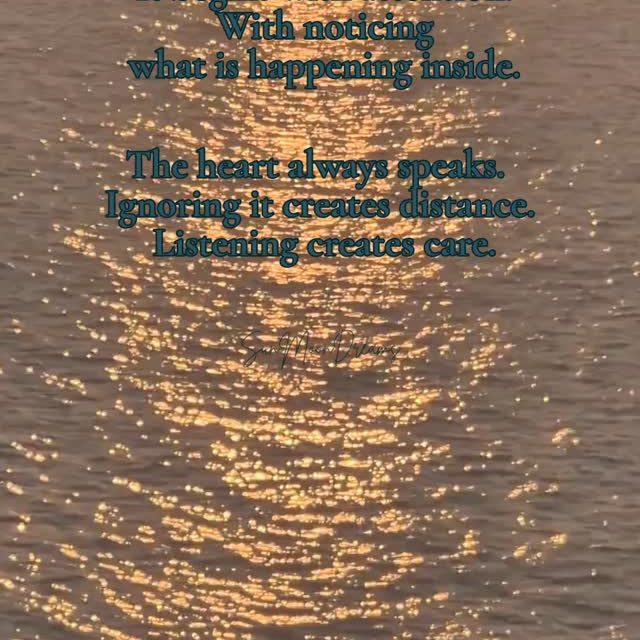 After years of pushing forward,
we realized something:
Self-care is not something you do.
It is something you practice through attention.
The moment you start noticing how you truly feel,
you begin caring for yourself differently.
The heart always speaks.
Listening is where self-care begins.
SunMoonDreams ✨️
#awareness
#alignment
#selfcare
#slowliving