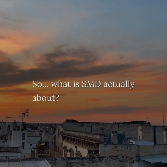 What is SMD actually about?
SMD is where we think out loud about more fulfilling ways of living life, in our own individual, imperfect ways. Awareness, alignment and action are three words we come back to a lot. Not a method, just a way of finding your own path back to a life that feels like yours. If that’s something you think about too, you’ll probably feel at home here.